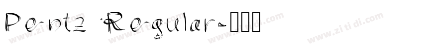 Pentz Regular字体转换
